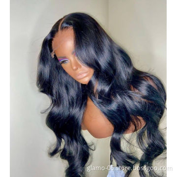 Glueless Flim Transparent HD Full Lace Front Brazilian 100% Virgin Cuticle Aligned Human Hair Wig With Baby Hair For Black Women